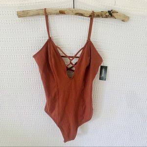 NWT Express strappy bodysuit